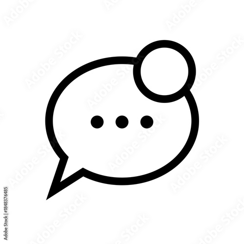 Online Chat Connection Icon design