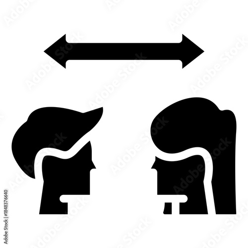 Communication Gap Icon design
