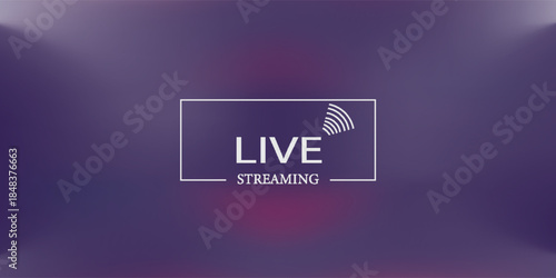Modern background live broadcast. loading, player, broadcast, website, online radio. eps10.