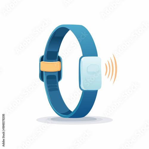 Modern smartwatch with wireless connectivity signal