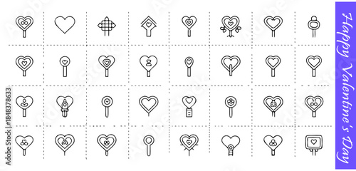 Heart shape keys and padlocks. valentine's day love symbol. key love vector illustration isolated on transparent background.