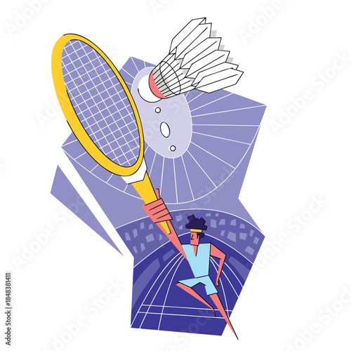 badminton player.eps