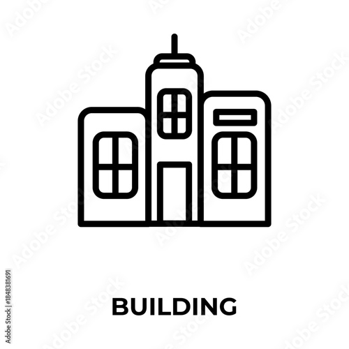 Building Vector, Icon Or Logo Sign Isolated Symbol Illustration