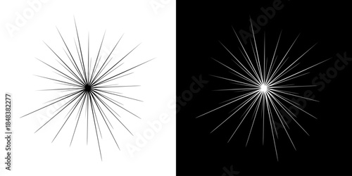 Dynamic abstract spiral sound wave rhythm lines. Circular spiral sound wave rhythm of lines. Circular futuristic abstract lines, black and white background.	