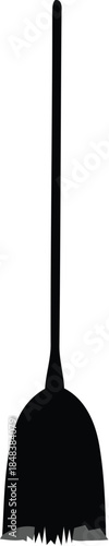 Black Kitchen Broom for Cleaning and Maintenance