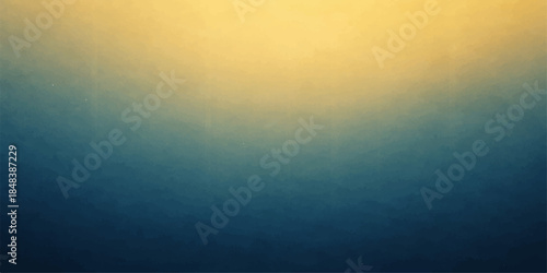 Abstract blue background with rays of sunlight piercing through calm ocean water to create a beautiful underwater seascape with a deep horizon and soft summer clouds