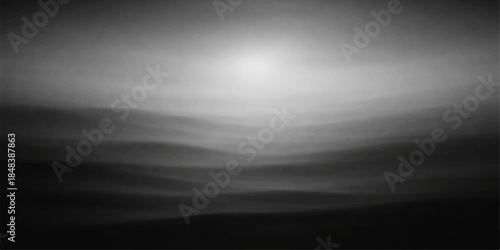 Abstract black and white smoke textures swirl like dark mist and ethereal steam clouds against a bright night sky