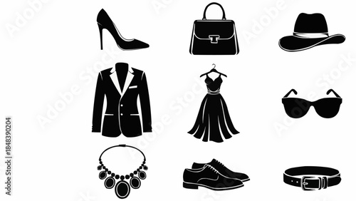 Collection of Fashionable Accessories and Clothing Items for Men and Women.