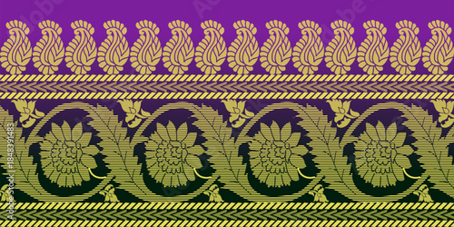 beautiful graphic saree design and this sari design is in Indian style which is for textile fashion industry and it can be used as wallpaper backdrop and website bg this style is originated in india 