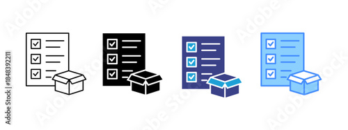 Product Management icon set multiple style collection