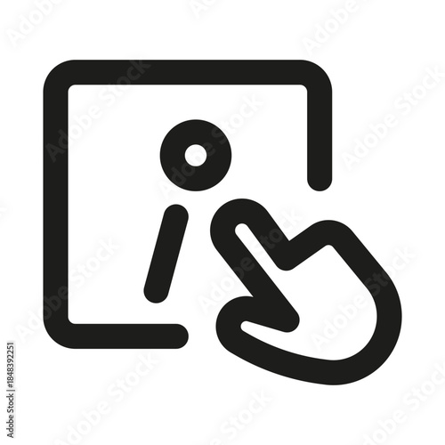 More Info Line Icon. Professional minimalist symbol designed as a premium vector line icon for additional details, information, and data