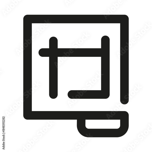 Plans Line Icon. Professional minimalist symbol designed as a premium vector line icon for strategy, preparation, and goal-setting