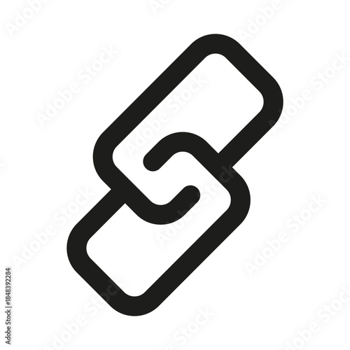 Link Line Icon. Professional minimalist symbol designed as a premium vector line icon for connection, association, and online navigation