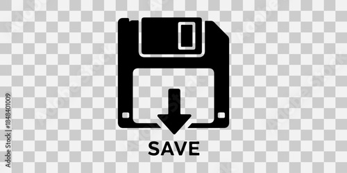 Save icon representing data storage on floppy disk