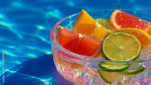 Citrus by pool.