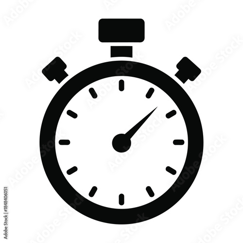 Stopwatch icon for timing sports and track events