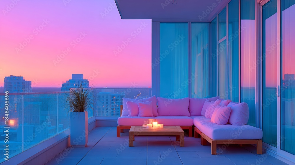 Fototapeta premium Sunset Terrace