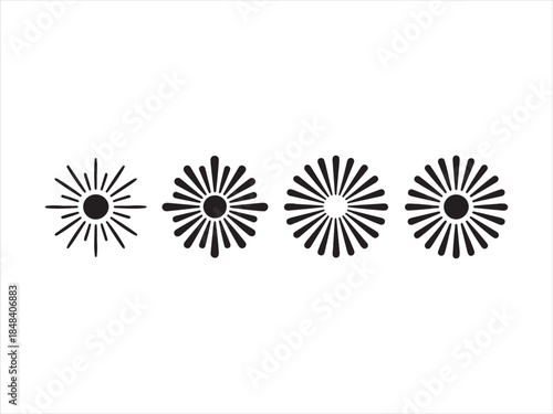 Collection of circular loading spinner icons progress. Circle loader collection. Loading bar Icons and Progress Bar icon Vector Set in black and white silhouette vector illustration 
