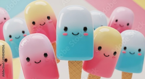 colorful ice cream