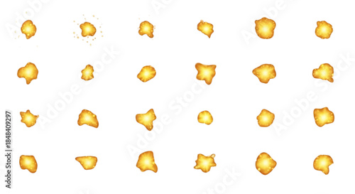 Vibrant fiery abstract shapes glowing particle effects, dynamic spark elements for modern designs