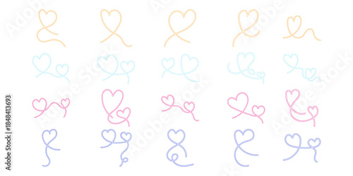 Heart Line Doodle Neon