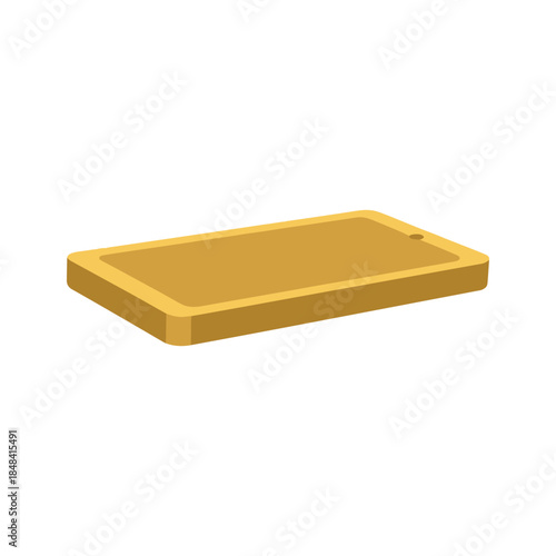 Gold bar illustration on white background
