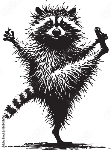 Hand drawn vector illustration of a shaggy black wild lion and a cute lion cub head isolated on white background in a nature wildlife sketch style