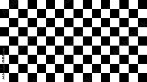 チェック模様のアニメーション背景。オーバレーイに適したモノクロのパターンテクスチャ素材