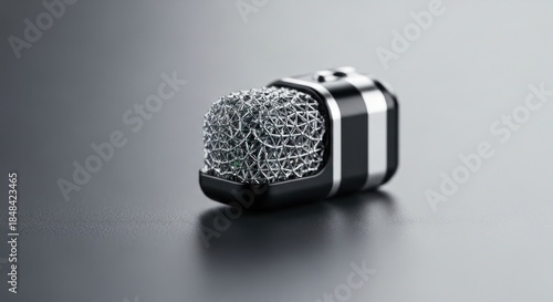 silver ring with diamonds on black