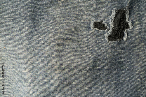 High-resolution, Close-up view of denim fabric texture 