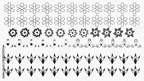 Wallpaper Mural Collection of elegant floral patterns and designs in black Torontodigital.ca