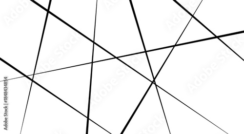 Abstract white background with random black lines, Abstract lines in black and white tone of many squares and rectangle.