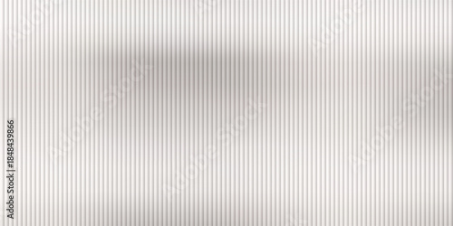 Corrugated, fluted pastel beige, neutral colored glass vector texture. Ribbed plastic gradient background