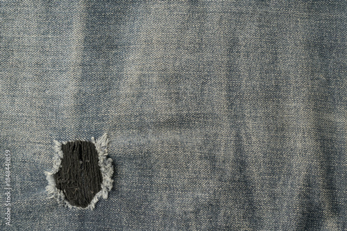 High-resolution, Close-up view of denim fabric texture 