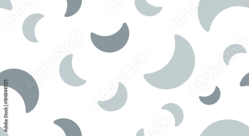 Collection of crescent shapes icons.