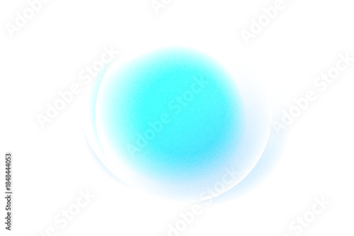 Gradient background, color gradation circle with grain noise texture, vector abstract watercolor holographic blur. Color gradient soft blend mesh of blue iridescent colors