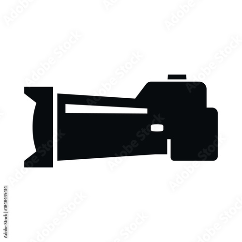 Vector icon showing a camera equipment in simple design for use in various designs and projects related to photography and visual media