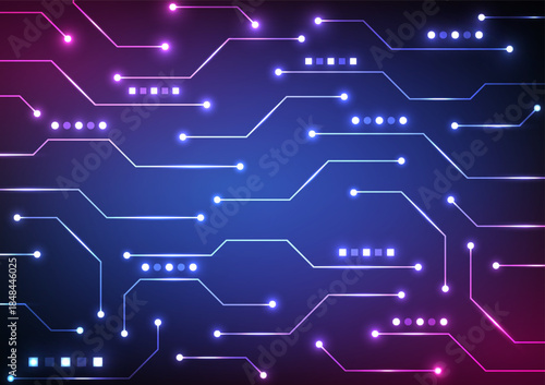 Digital technology circuit background. Circuit futuristic network concept. Design for future lines network system data connection and internet.