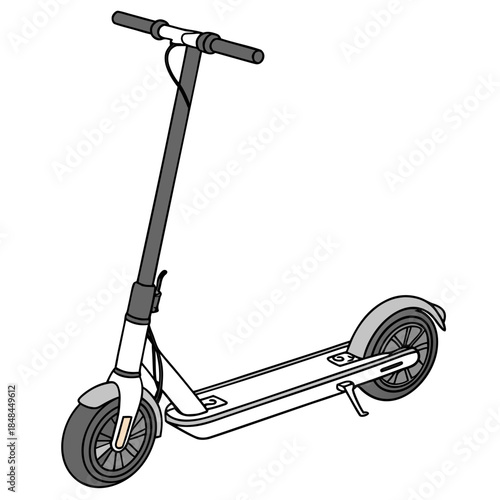 Urban electric scooter with foldable handlebar urban scooter