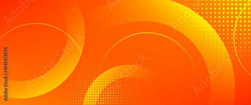 abstract orange background. Colorful orange circle pattern 3D background gradient with soft pastel color design. background vector illustration.