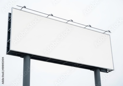 Blank white billboard with copy space, advertising or marketing