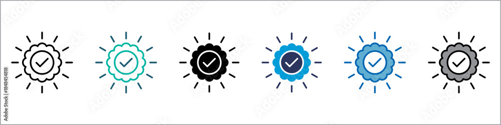 Obraz premium Confirmation Single Icon Pack Multistyle