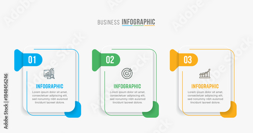 Timeline infographic template design. 3-4-5 options or steps business infographic template design. Can be used for process diagram, presentations, workflow layout, flow chart, steps, banner.