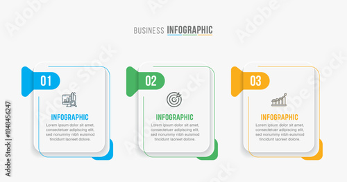 Timeline infographic template design. 3-4-5 options or steps business infographic template design. Can be used for process diagram, presentations, workflow layout, flow chart, steps, banner.