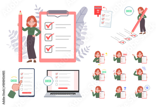flat redhead women_Check-clipboard