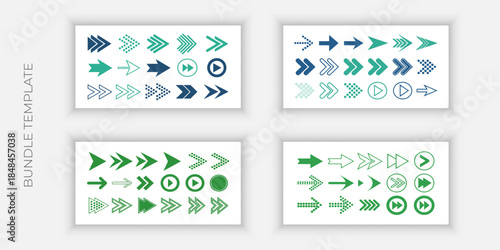 Arrow icon set bundle