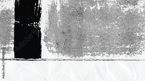 Abstract black and gray textured background with brushstroke and distressed surface