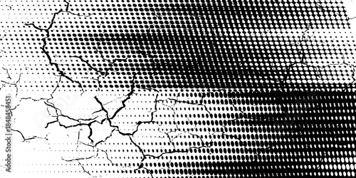 halfton pattern dot background texture overlay grunge distress linear vector.