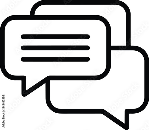 Chat bubble icon social media messaging app