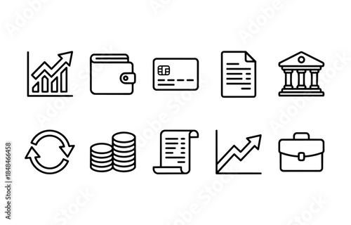 Finance and Business Icon Set